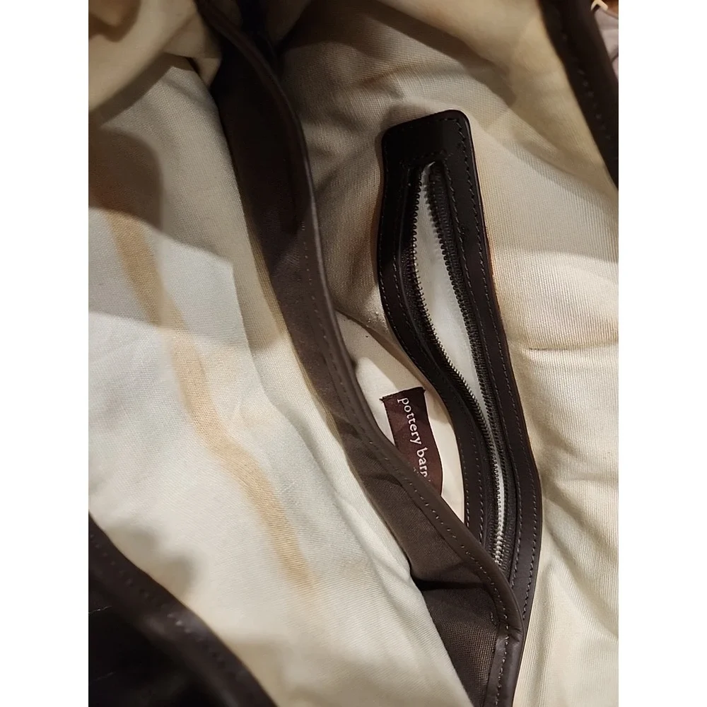 Pottery Barn Kids Brown Diaper Quilted Tote Basic‎ Bag